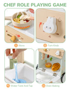 Wooden Baby Push Walker - Montessori Activity Toy for Toddlers
