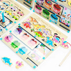 Montessori Wooden Magnetic Fishing & Matching Puzzle for Toddlers