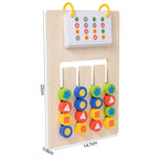 Montessori Wooden Color Matching Logic Game for Early Education