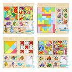 3-in-1 Wooden Maze Puzzle - Montessori Educational Sorting Toy