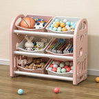Kids Toy Storage Organizer with 6 Bins | HDPE Nursery Playroom Unit